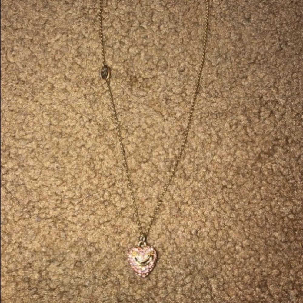 Juicy Couture Pave Heart Necklace